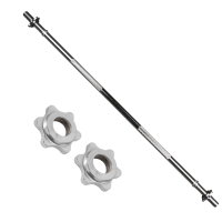 Linea Sport - Barra Pre-Olímpica Recta De 120Cm 4,4Kg Tipo De Ajuste Mariposa