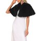 thumbnail image 4 of INSPIRE CHIC Chal de Piel Sintética para Boda de Mujeres Capa con Cuello para Novias Damas de Honor Vestido de Noche Chaquetas S Negro, 4 of 6