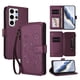 thumbnail image 1 of Funda Cartera Mariposa para [Samsung Galaxy S24 Ultra] con Soporte y Cremallera Violeta, 1 of 6