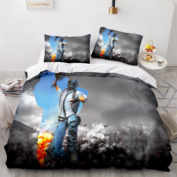 PUBG Bedding Set PUBG Bed Set Aldult Kid Bedroom Duvetcover Sets Men/women 3