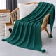 thumbnail image 1 of Manta Nordica Con Borlas Tejida Frazada Decorativa 127x172cm Verde, 1 of 3