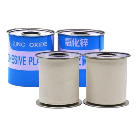Genérico - Set 5 Cinta Adhesiva 5 Cm Cura Uso Medico Flexible Suave Lau
