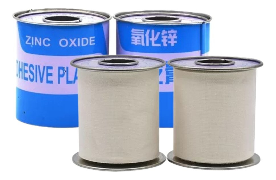 Genérico - Set 5 Cinta Adhesiva 5 Cm Cura Uso Medico Flexible Suave Lau