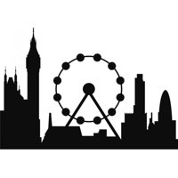 Rienda Libre Graphics - Decomural London City Skyline United Kingdom Ws-18452