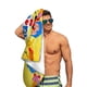 thumbnail image 5 of PLIM Toalla de playa de secado rápido con diseño temático, regalo para mujeres y niñas, ideal para cumpleaños, fans, amantes de la música, uso en la playa o al aire libre,78*160cm, 5 of 6
