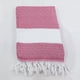 thumbnail image 1 of Toalla Suxumhao Playa Con Flecos De Rosa Y Borlas Extragrande 39.37x70.87 Pulgadas Paquete De 2, 1 of 4