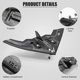 thumbnail image 4 of Ouhgnoh Avión RC 2.4 GHz 2 canales, espuma EPP, modelo B-2 Spirit Stealth Bomber, planeador fácil de volar para niños, adultos y principiantes, incluye 3 baterías, 4 of 6