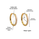 thumbnail image 2 of Argollas Aura Shine 12mm Titanio Astm F136 Chapado En Oro 18k, 2 of 3