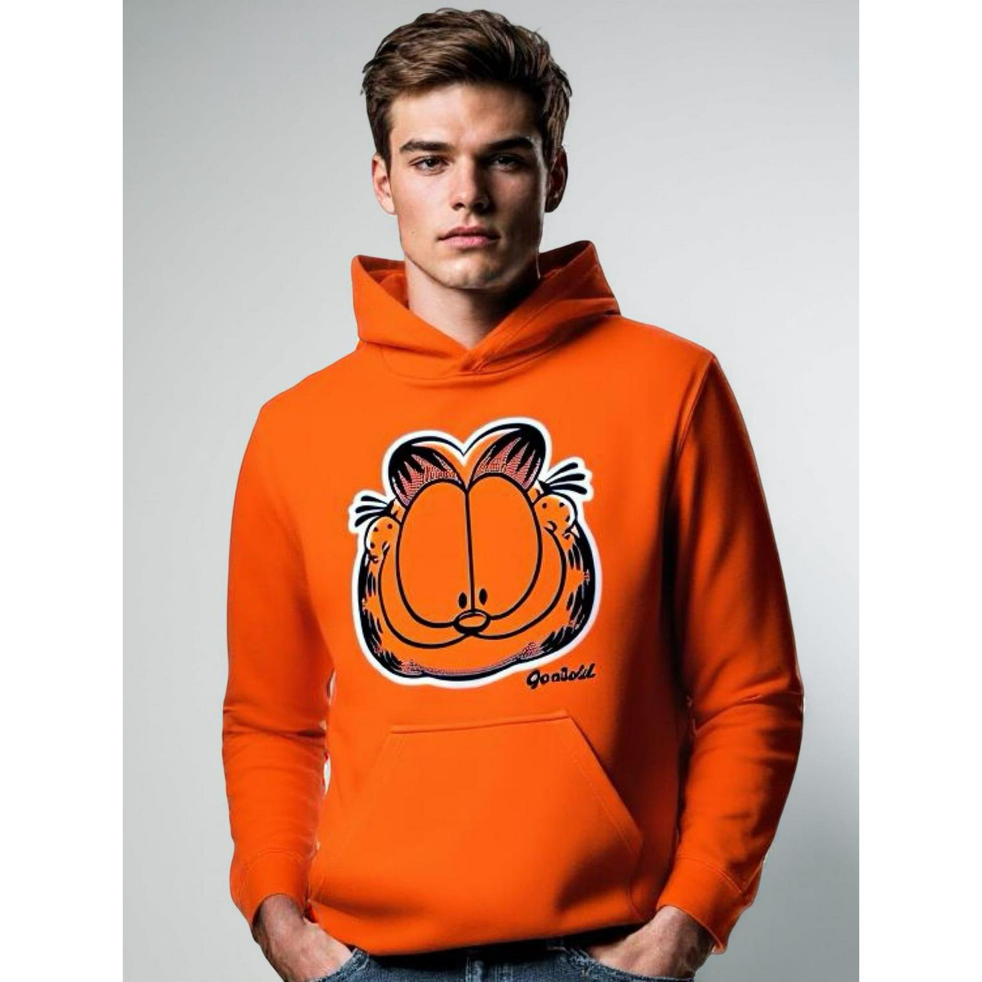 Nickelodeon - Polerón Adulto Garfield Naranja L