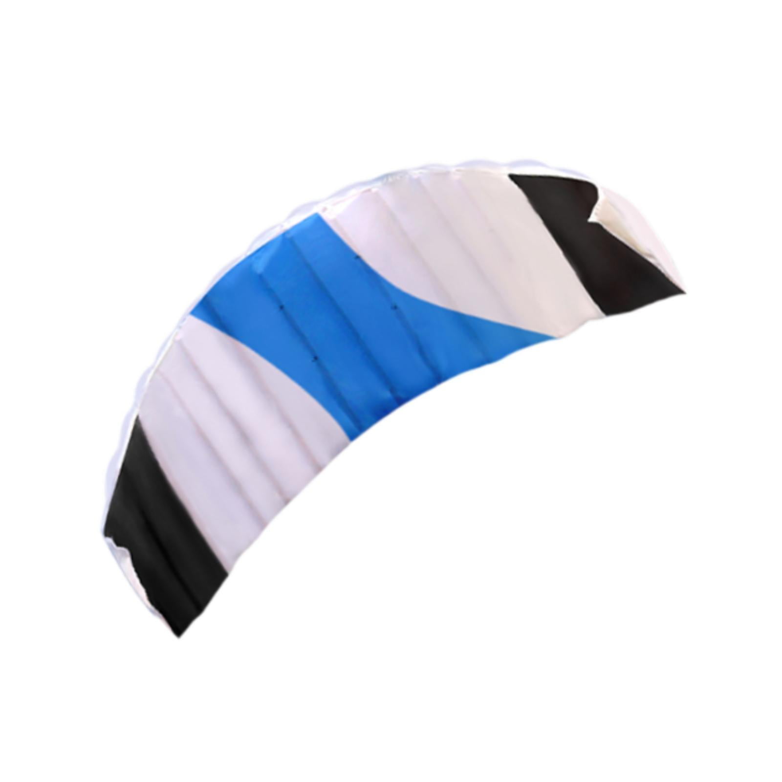 Magideal - Cometa Acrobática De Dos Líneas De 1,4 M De Largo Con Parafoil Y Juego De Carretes, Cometa De Parafoil Para Juegos Y Actividades Al Aire Libre Para Ni Azul