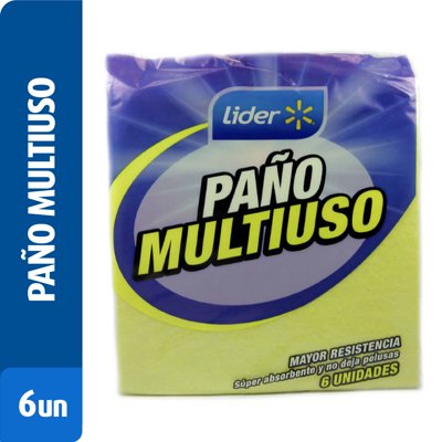 Paño Multiuso Bolsa 6 Un Lider