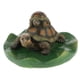 thumbnail image 1 of agua flotante tortuga loto hoja ornamento estanque decoración 4 familia marrón claro, 1 of 4