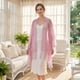 thumbnail image 5 of INSPIRE CHIC Bufanda de Encaje Sólido con Borlas para Mujer, Chal Largo de 73.2"x23.6", Elegante Pañuelo para Banquete de Boda 73.2x23.6"(LxW) Rosa Nude, 5 of 6