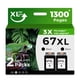 thumbnail image 1 of Cartucho de tinta Oillike 67XL negro de repuesto para HP 67 Ink XL, 1 of 7