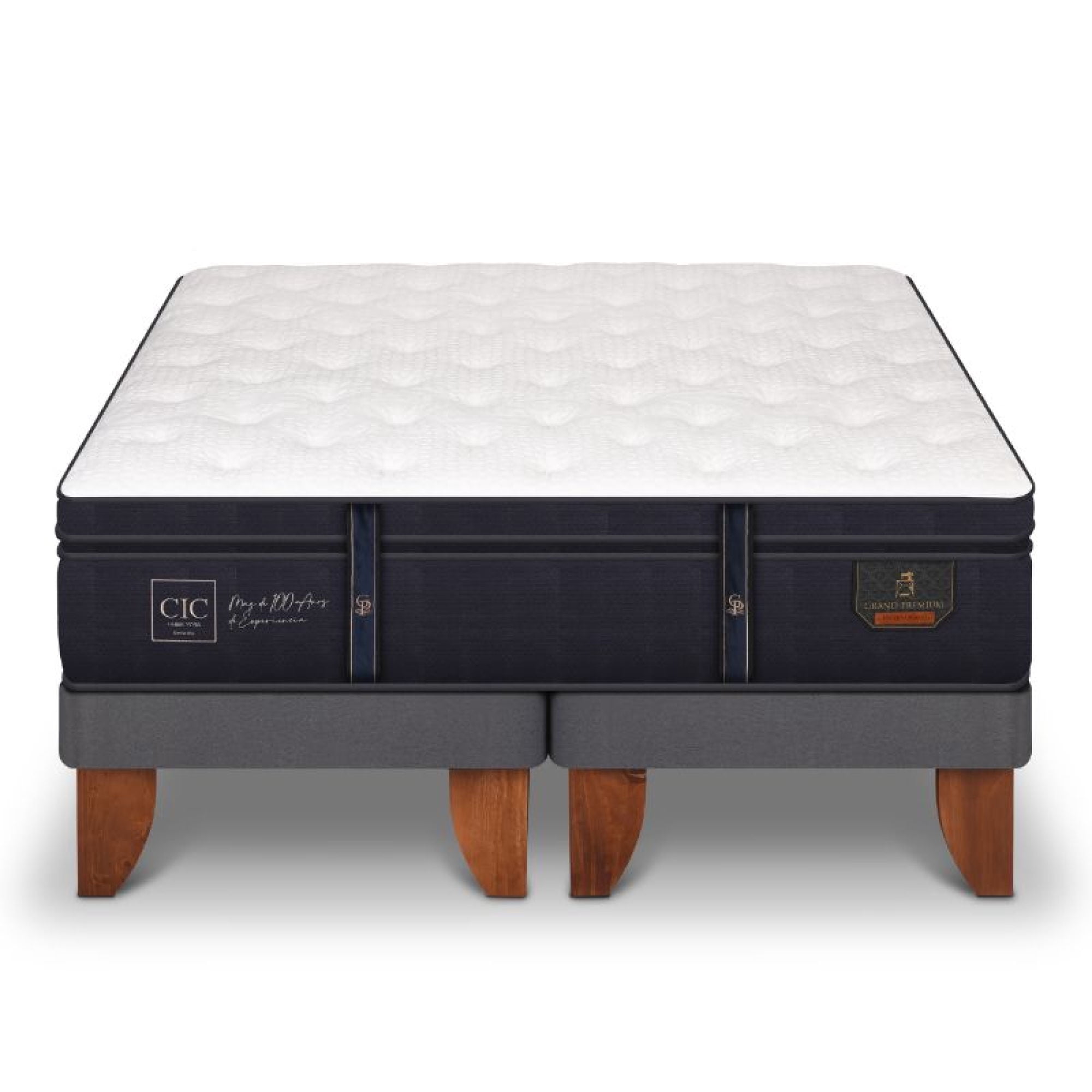 Cama Europea Grand Premium King Base Dividida