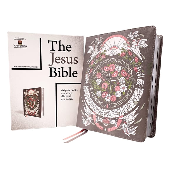 Biblia Zondervan NIV Edición Artista Cuero Suave Gris