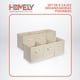 thumbnail image 2 of Cajas Organizadoras Cubo Plegable Homely Beige Tela TNT Clóset Pack 6 27x27 cm, 2 of 3