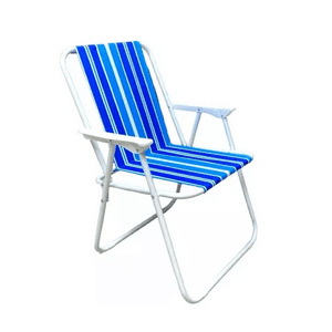 Genérico - Silla Portátil De Playa Plegable Celeste