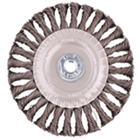 Grata Circular Acero Templado Trenzado 6'' - Calibre De 0,6 Mm - Toma M14 - Hela