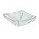 thumbnail image 1 of Centro de Mesa Rectangular Frederick Gold, 1 of 3