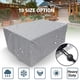 thumbnail image 1 of Xiao Hua Funda rectangular para Mesa de Terraza, Juego de Muebles de Exterior Impermeable y Resistente, Cubierta Antipolvo para Mesa y Silla de Patio, 1 Pieza, 83.9 X 52 X 29.13 Pulgadas Plateado, 1 of 4