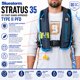thumbnail image 3 of Chaleco Salvavidas Inflable BLUESTORM Stratus 35 Automático Azul Costero, 3 of 8