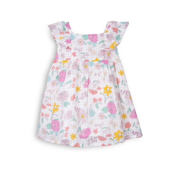 Vestido Bebé Niña Blanco Pillin
