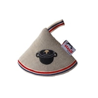 Manoplas Potholder Staub Z1033-855 Con Pomo, Negras, Juego De 2