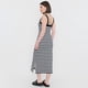 thumbnail image 2 of Vestido Mujer Rib Tiritas Negro Lineas Blanca Corona, 2 of 5