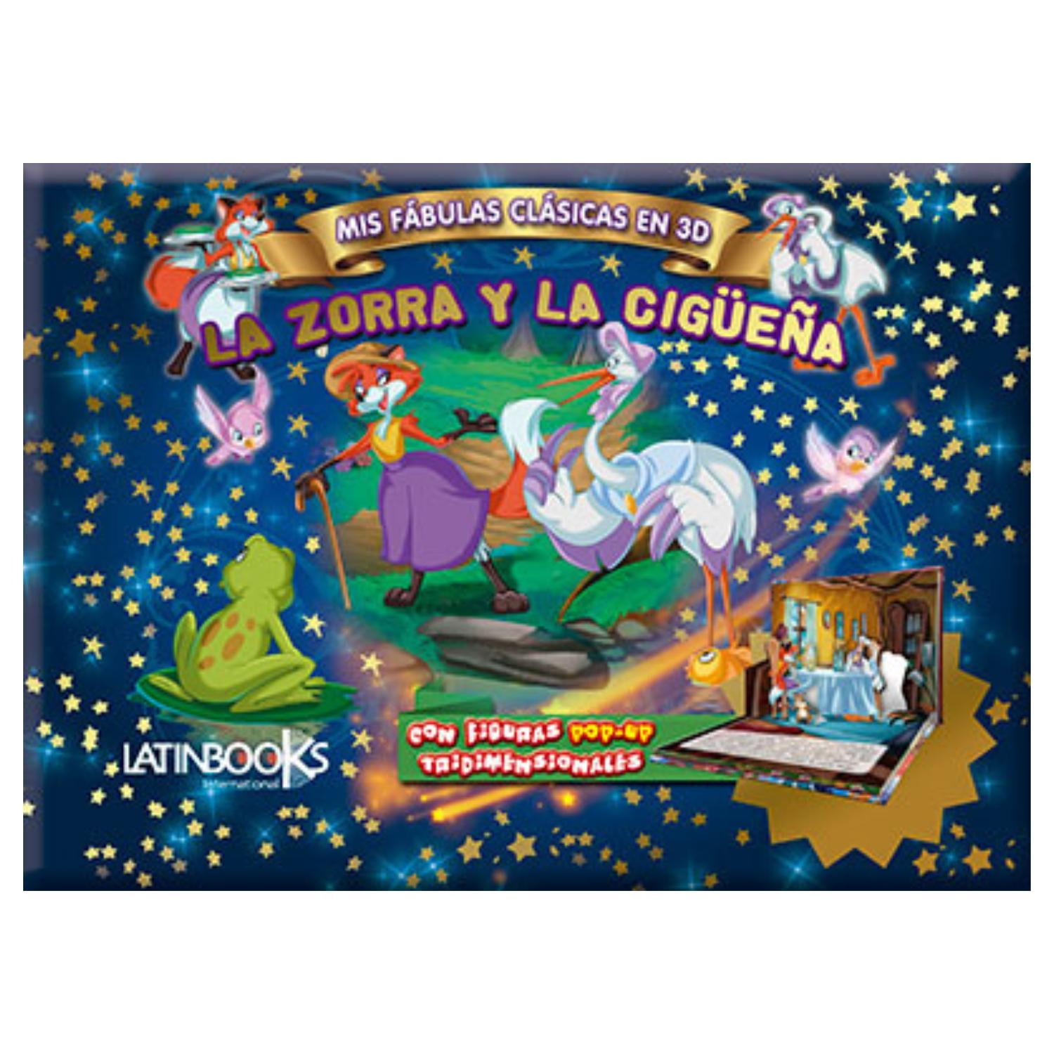 Latinbooks - La Zorra Y La Cigueña - Mis Fábulas Clásicas En 3d Blanco