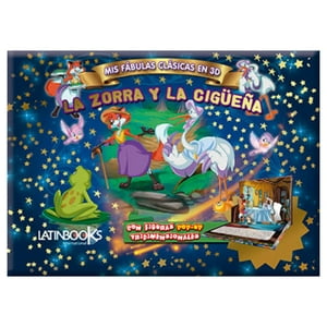 Latinbooks - La Zorra Y La Cigueña - Mis Fábulas Clásicas En 3D Blanco