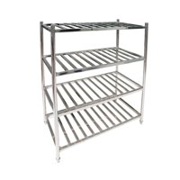 Imahe - Estanteria Acero Inox Tipo Rejilla De 150 X 60 X 155 Cms.