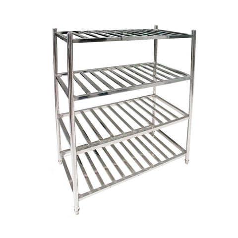 Imahe - Estanteria Acero Inox Tipo Rejilla De 150 X 60 X 155 Cms.