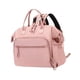 thumbnail image 1 of Bolso De Pañales Bolso De Hombro Reutilizable Bolso De Pañal De Bebé Ancho Abierto Rosa, 1 of 5