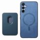 thumbnail image 2 of Funda de Cuero Magnética con Tarjetero para Samsung Galaxy A16 Cubierta Delgada Azul, 2 of 5