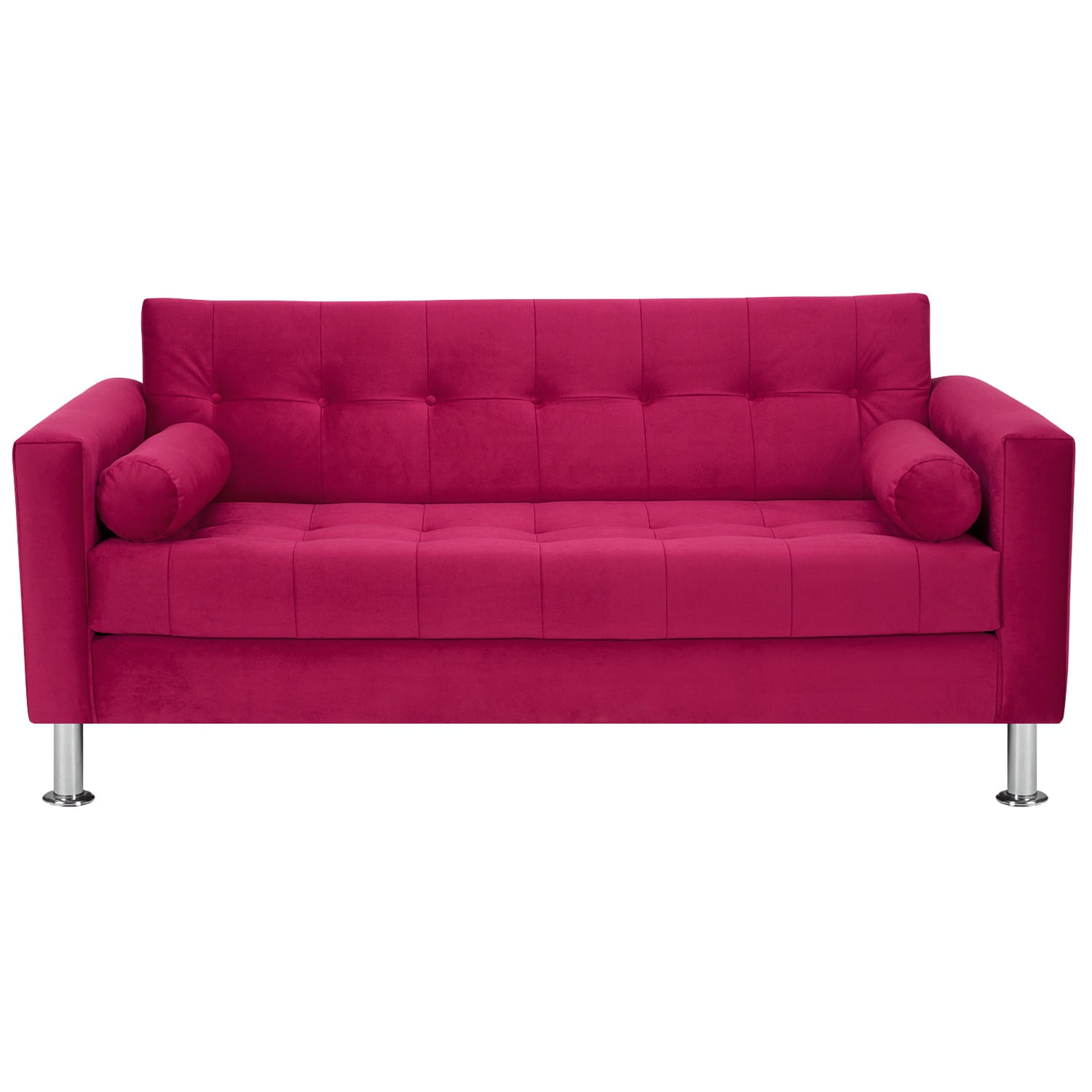 Bodevir - Sofa Retro 3c Felpa 12 Burdeo
