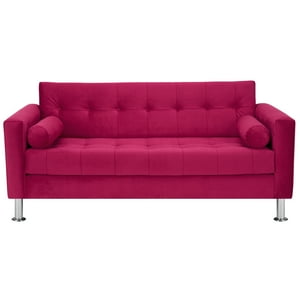 Bodevir - Sofa Retro 3C Felpa 12 Burdeo
