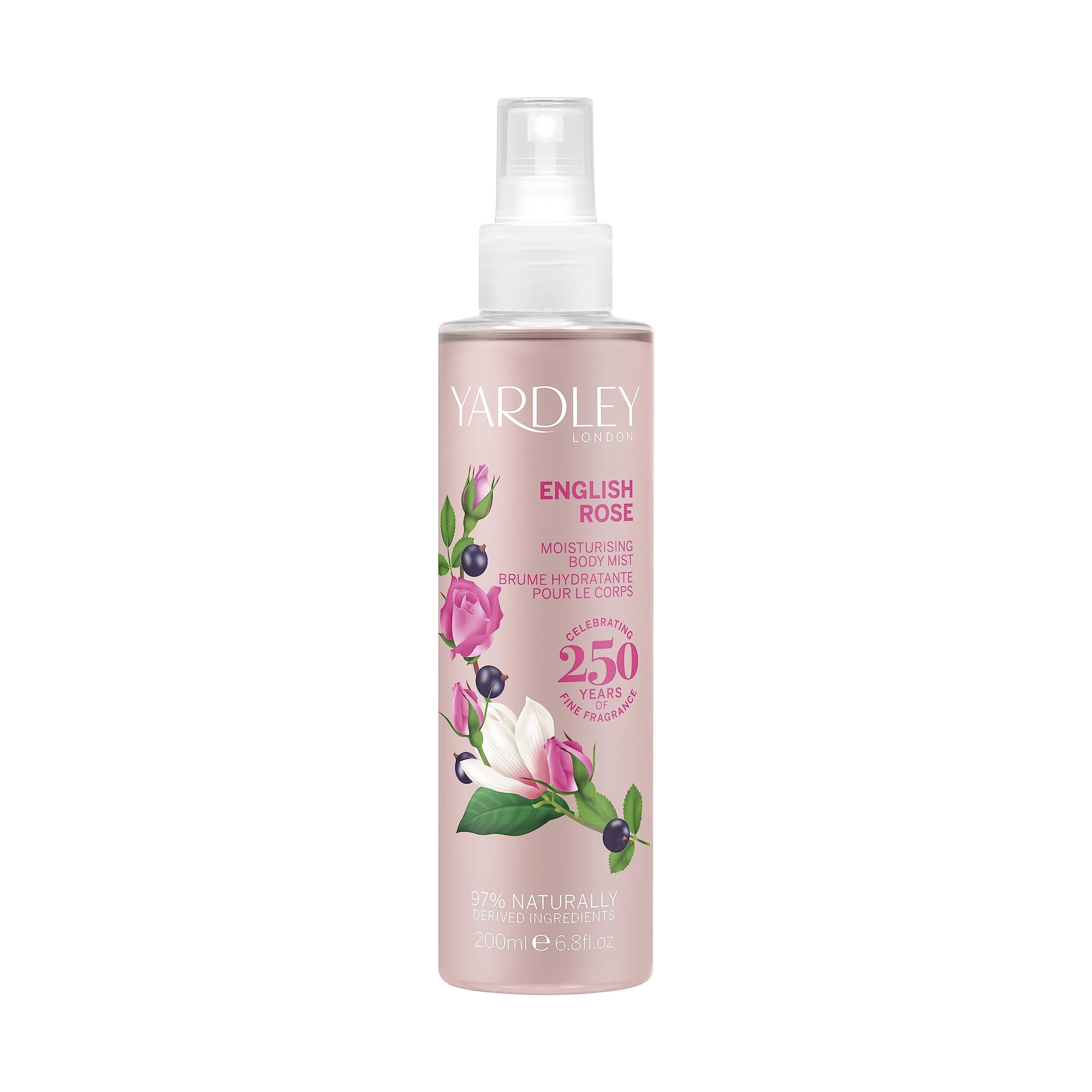 Body Mist Yardley London English Rose, 200 Ml, Para Mujer