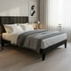 thumbnail image 3 of Cama 2 Plazas Franjas 150X190CM Incluye Base + Respaldo Negro, 3 of 7