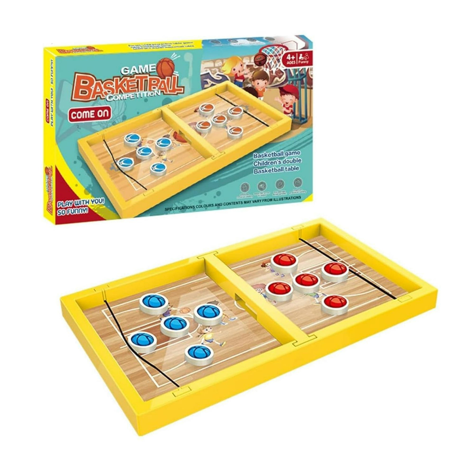 Genérico - Juego De Hockey De Mesa Tablero De Madera Cafe