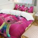 thumbnail image 2 of Trolls World Tour 3 Piece Comforter Bedding 1 Set Super Soft Quilt Cover with 2 Pillowcases Funny Merch Movie Fans Gifts for Girls Boys Kids Adults, 2 of 5