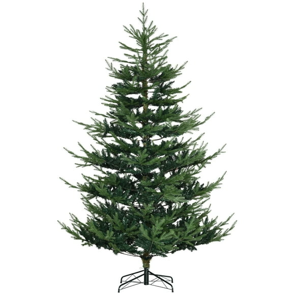 Árbol de Navidad HOMCOM de pino de 7.5 pies con 1218 ramas, verde