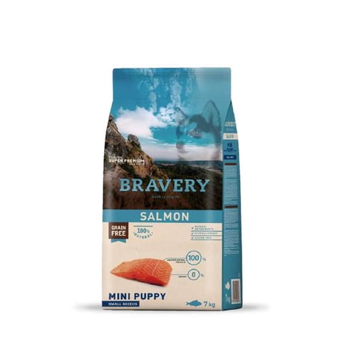 Bravery - Alimento Super Premium Para Perros Cachorros Razas Pequeñas Sabor Salmón 2 Kg