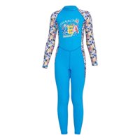 Magideal - Traje De Baño Para Niños, Traje De Baño Con Cremallera, Manga Larga, Trajes Completos, Traje De Buceo, Traje Húmedo Para Deportes Acuáticos, Kayak, Su Azul S