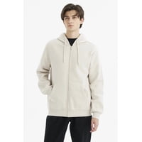 Fashionspark - Polerón Hombre Full Zipper Basico Beige
