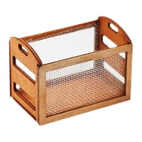 Bothyi - Mini Cesta De Madera Para Casa De Muñecas, Muebles De Juguete Para Cocina, Decoración De Casa De Muñecas, 1:12