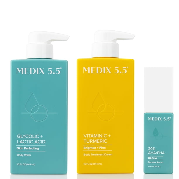 Set de cuidado de la piel Medix Crema corporal antienvejecimiento con vitamina C, 3 unidades