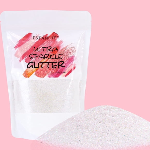 Glitter Estanoite 150 g blanco iridiscente extrafino