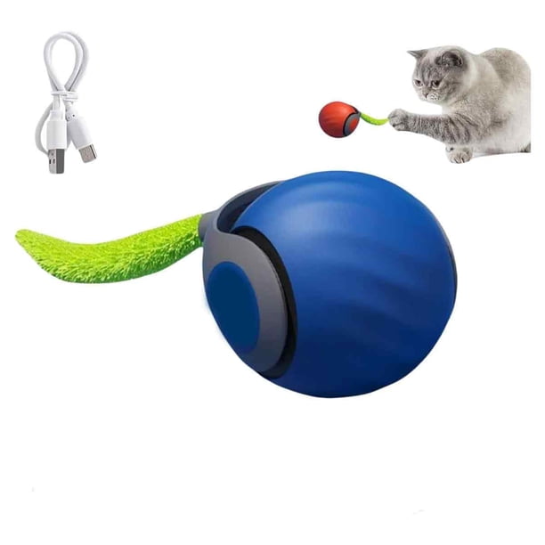 Juguete para gatos, juguete interactivo de nueva generación, juguetes interactivos para gatos de interior, pelota interactiva inteligente, pelota con movimiento automático y cola.