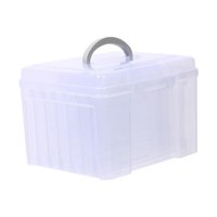 Magideal - Caja Organizadora De Fotos Con Divisores, Archivador Con 6 Divisores, Estuche Portátil, Caja Para Guardar Tarjetas De Felicitación, Organizador De Fot